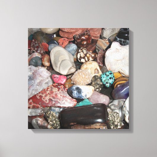 Selectie van gepolijst Rocks Canvas Afdruk (Voorkant)