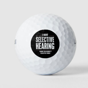Selectief Horen Sorry Grappige Uitspraak Humoristi Golfballen