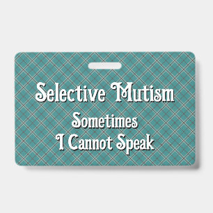 Selectief Mutisme Badge