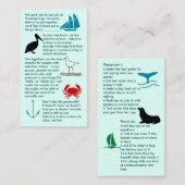 Selectief Mutisme haal het Visitekaartje van een j (Voorkant / Achterkant)