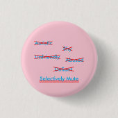 Selectief mutisme-misverstand 1 Button (Voorkant)