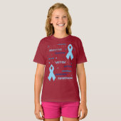 Selectief Mutisme stippen donker T-shirt (Voorkant volledig)