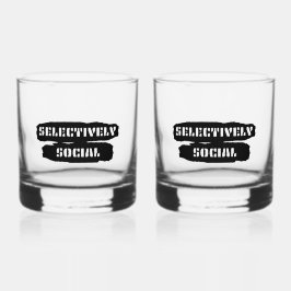  selectief sociaal whisky glas