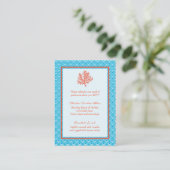 Selectiekaart rood koraal menu (Staand voorkant)