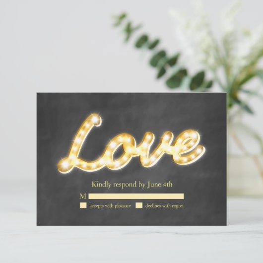 selectiekader RSVP-karton RSVP Kaartje (Staand voorkant)