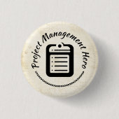 Selectieknop Projectmanager werknemer Ronde Button 3,2 Cm (Voorkant)