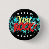 Selectieknop voor 'Rock-werknemers' Ronde Button 3,2 Cm (Voorkant)