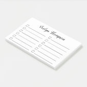 Selectievakje Lijst uitvoeren Post-it® Notes (Schuin)