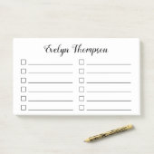 Selectievakje Lijst uitvoeren Post-it® Notes (Op bureau)