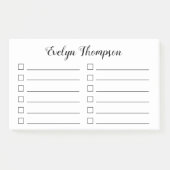 Selectievakje Lijst uitvoeren Post-it® Notes (Voorkant)