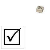 Selectievakje rubberen stempel (Gestempeld)