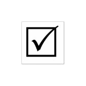 Selectievakje rubberen stempel (Afrduk)