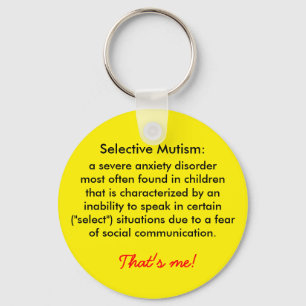 Selectieve Mutismdefinitie Sleutelhanger