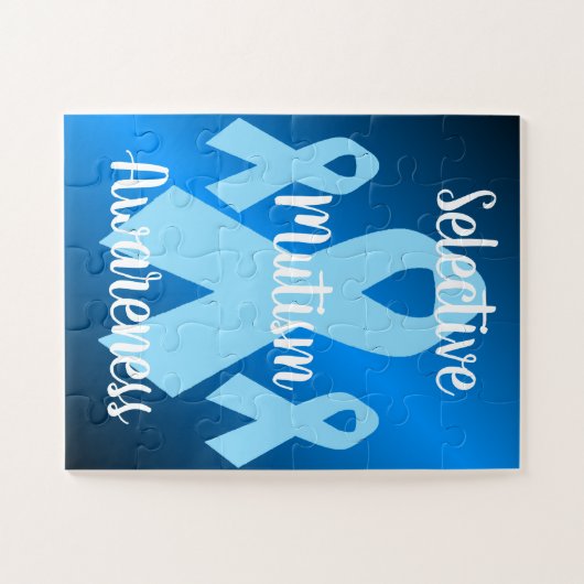 Selectieve Mutisme Drie Ribbons Puzzle Legpuzzel (Horizontaal)