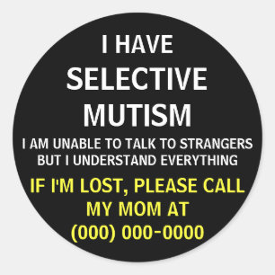 Selectieve Mutisme Lost Sticker
