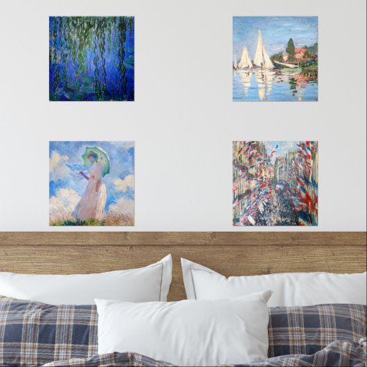 Sélection de chefs-d'oeuvre Claude Monet (Chambre à coucher)