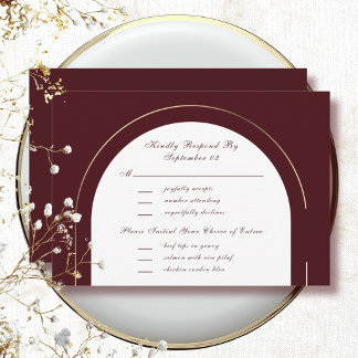 Sélection de menu de script de cadre or rouge fonc