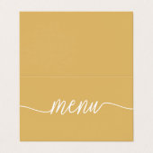 Sélection de menu simple or et blanc moderne (Extérieur déplié)