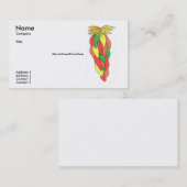 Sélection du modèle de carte de visite de poivrons (Devant / Derrière)