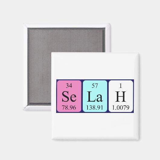 Sélectionner un aimant de nom de table périodique (Recto/Verso)