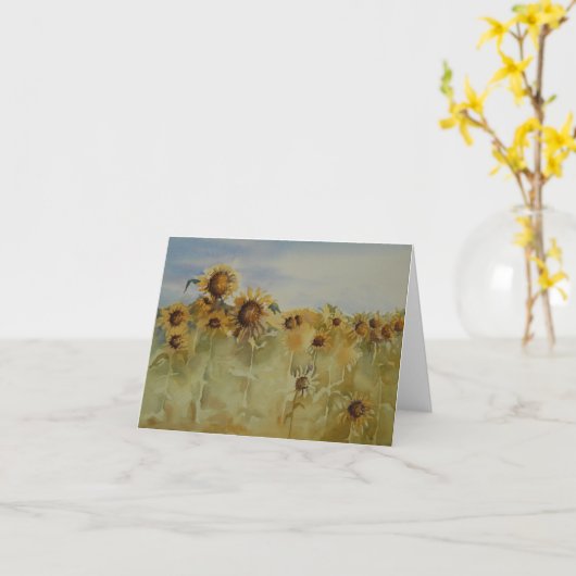 Sélectionnez-moi ! Carte de note (Fleur jaune)