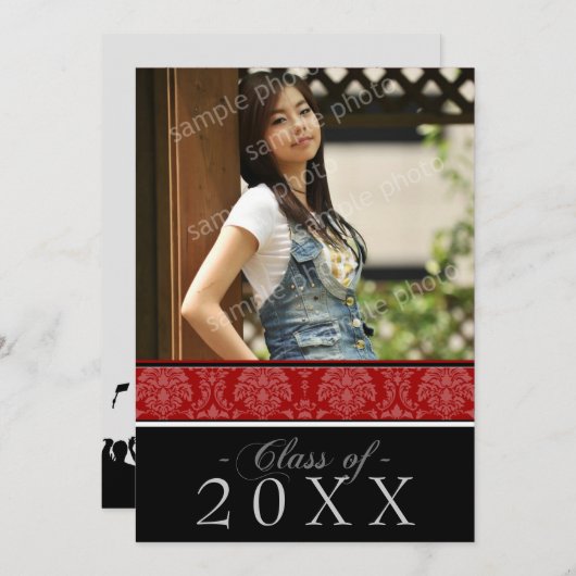 Sélectionnez VOTRE faire-part d'obtention du (Devant / Derrière)