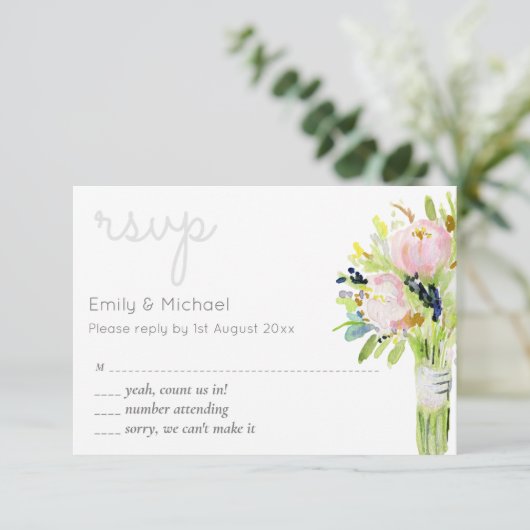 Sélections modernes et de menu florales illustrées (Debout devant)