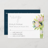 Sélections modernes et de menu florales illustrées (Devant / Derrière)