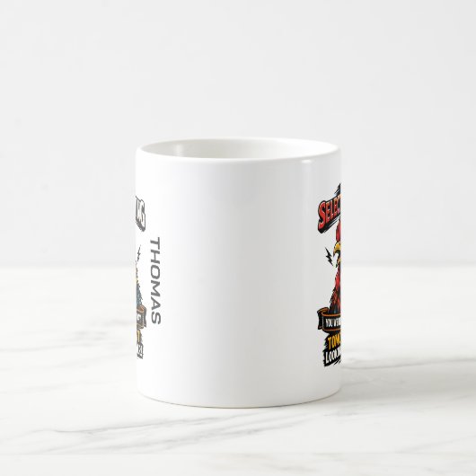 Selective Hearing Cat Mug | Funny Rooster (Centre)