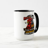 Selective Hearing Cat Mug | Funny Rooster Mok (Voorkant rechts)