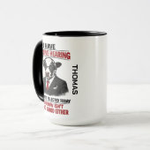 Selective Hearing cow Mug | Funny Coworker (Devant gauche)