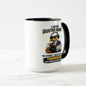 Selective Hearing duck Mug | Funny Coworker (Devant droit)
