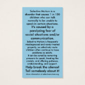 Selective Mutism Awareness (Dos)