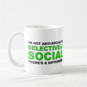 Selectively Social Funny Koffiemok (Links)