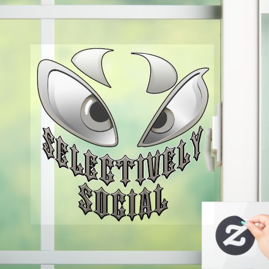 Selectively Social Raamsticker (Huis)