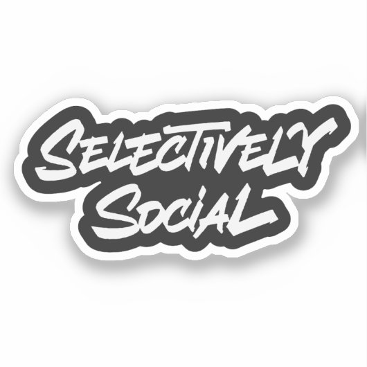 Selectively Social Sticker (Voorkant)