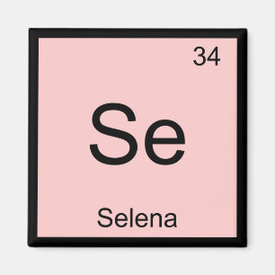 Seleen Naam Chemie Element Periodiek Systeem Magneet