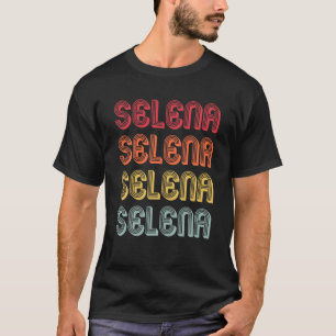 SELENA Gift Name Persoonlijke Retro  80-90 T-shirt