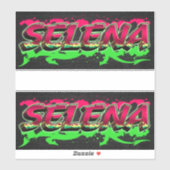 Selena Vorname Name Graffiti Aufkleber Sticker (Vel)