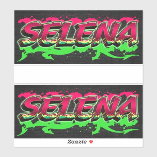 Selena Vorname Name Graffiti Aufkleber Sticker (Vel)