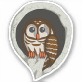 Selene de Sticker van de Contour Owl (Voorkant)