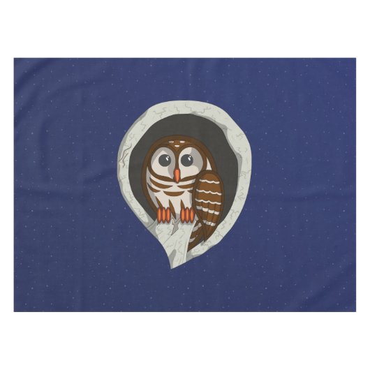 Selene het Uil Tafelkleed (Voorkant (Horizontaal))