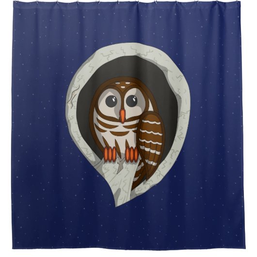 Selene le rideau de douche de hibou (Devant)
