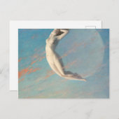 Selene van Albert Aublet 1880 vrouw en maan Briefkaart (Voorkant / Achterkant)