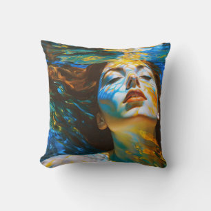 "Selene" - Vrouwen in het water Kussen