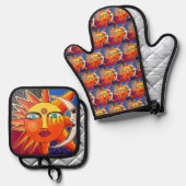 Selenelion Ovenwant & Pannenlap Set (Voorkant / Achterkant)