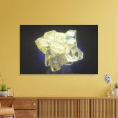 Selenietkristallen Canvas Afdruk (Insitu (Woonkamer))