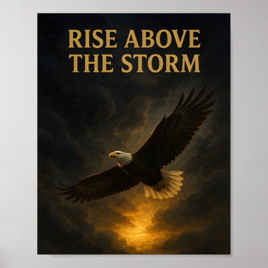 S'élever au-dessus de la tempête – Affiche inspira (Devant)