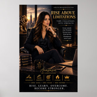 S'élever au-dessus des limitations – Affiche pour