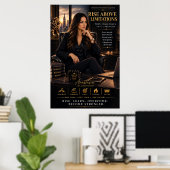 S'élever au-dessus des limitations – Affiche pour (Bureau à domicile)